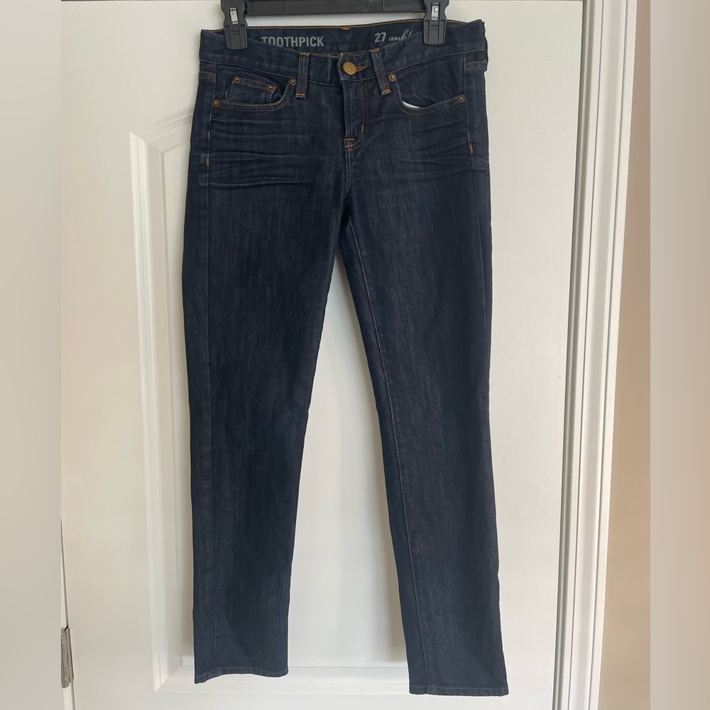 J Crew Toothpick Ankle Jeans